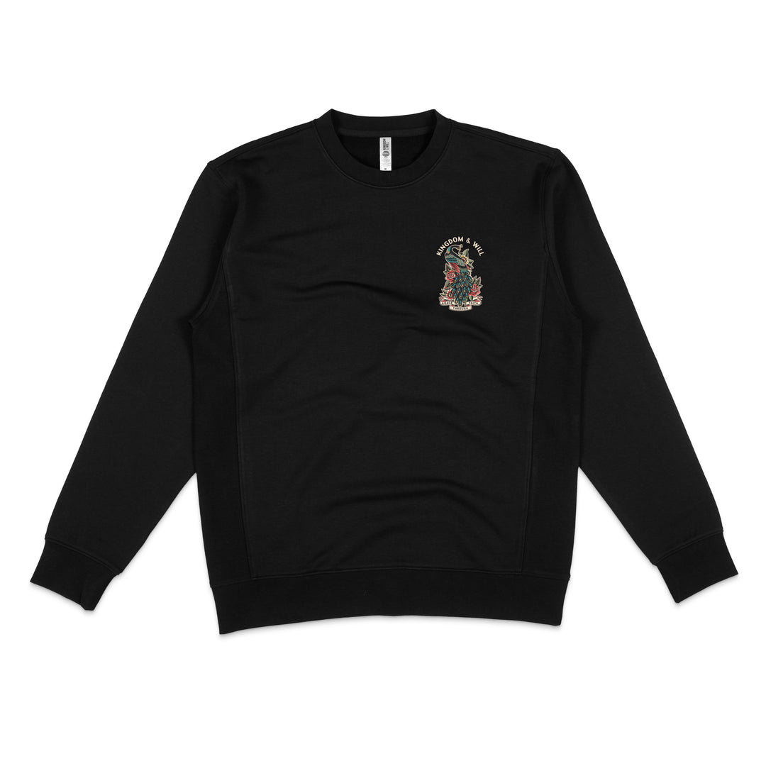 Peacock Sweatshirt (Black)