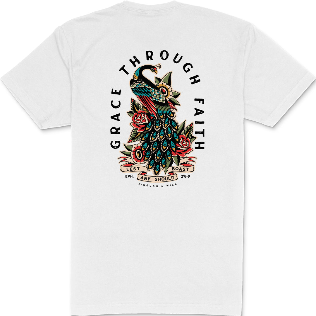 Peacock T-Shirt (White)
