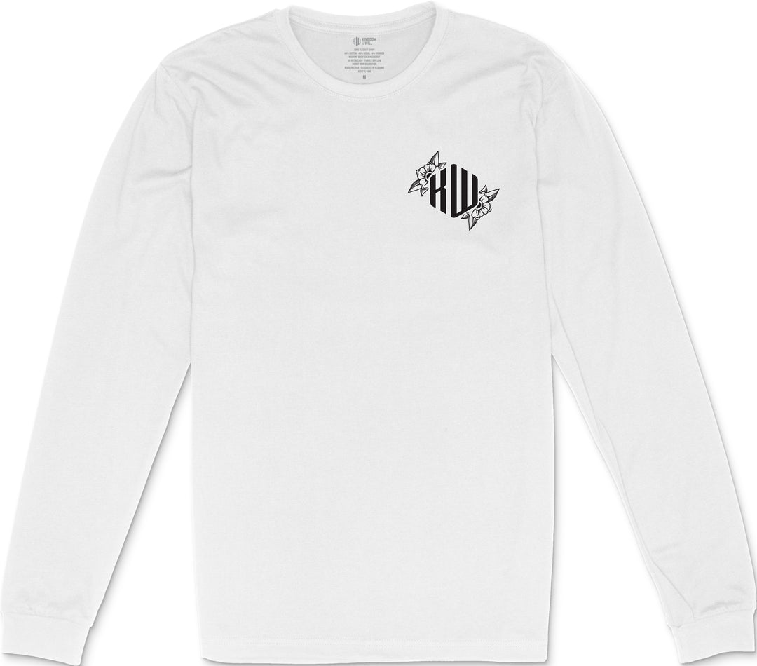 Philippians 4:13 Long Sleeve T-Shirt (White & Black)