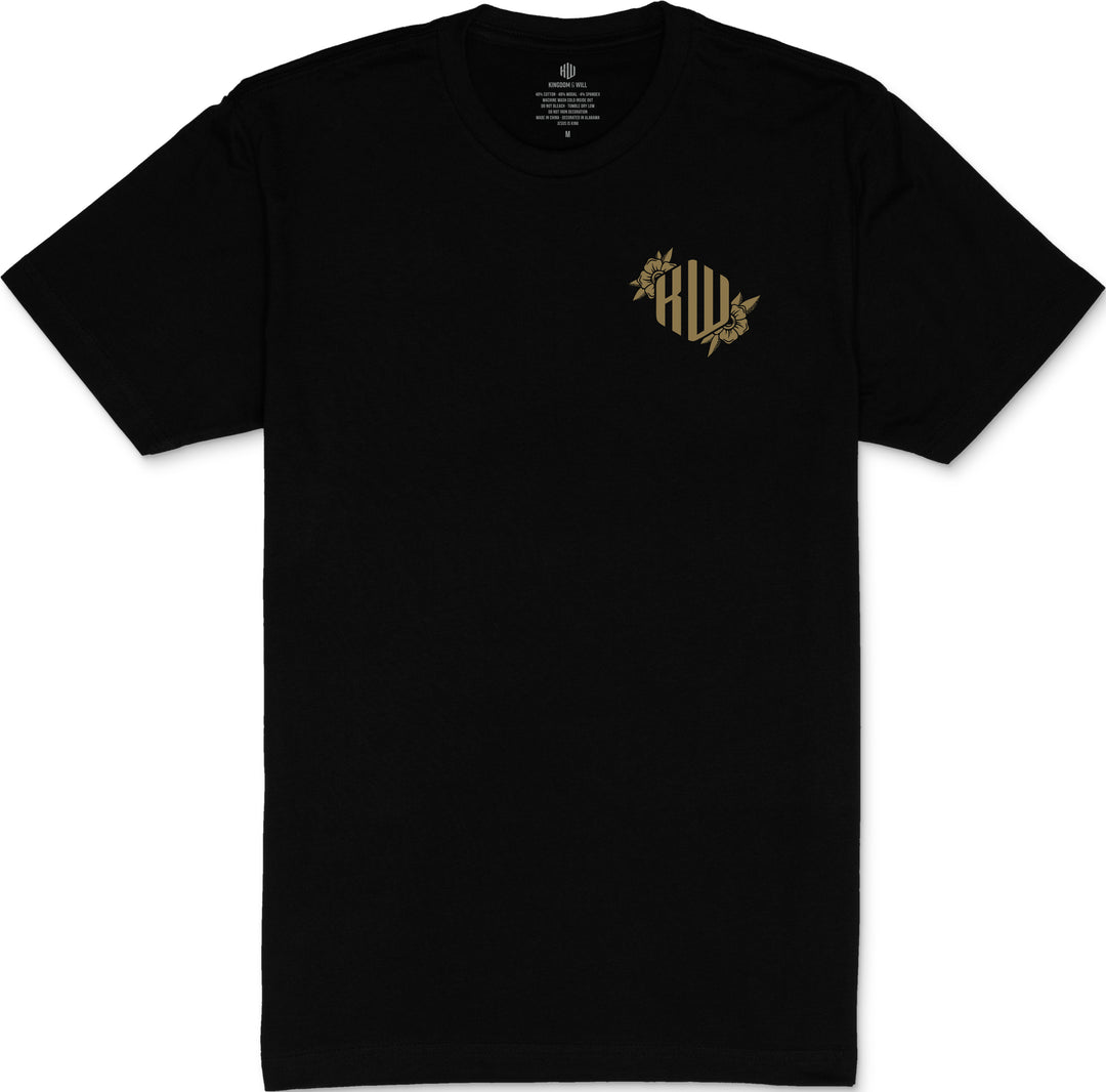 Philippians 4:13 T-Shirt (Black & Gold) B-Stock