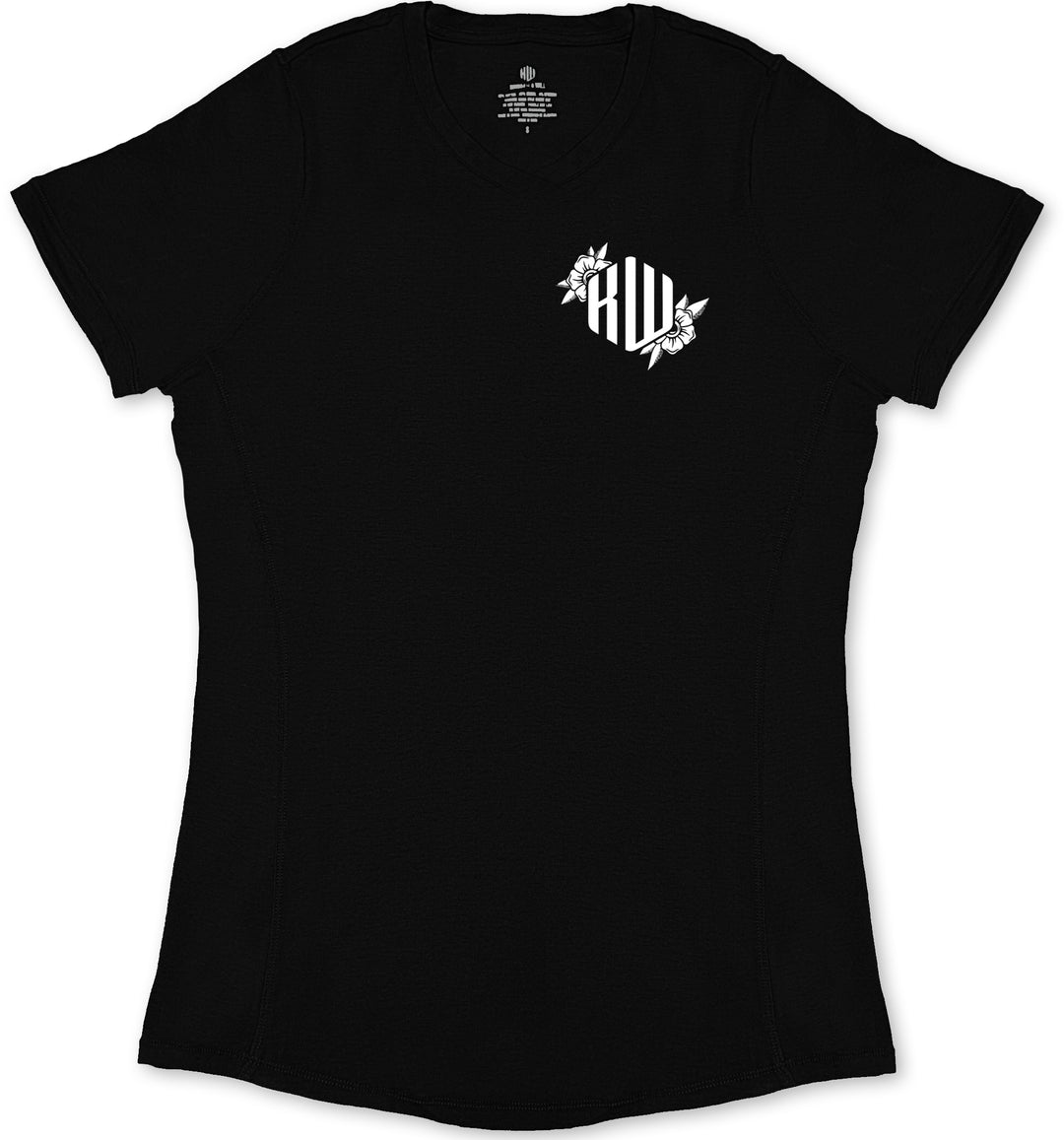 Philippians 4:13 Ladies' T-Shirt (Black & White)