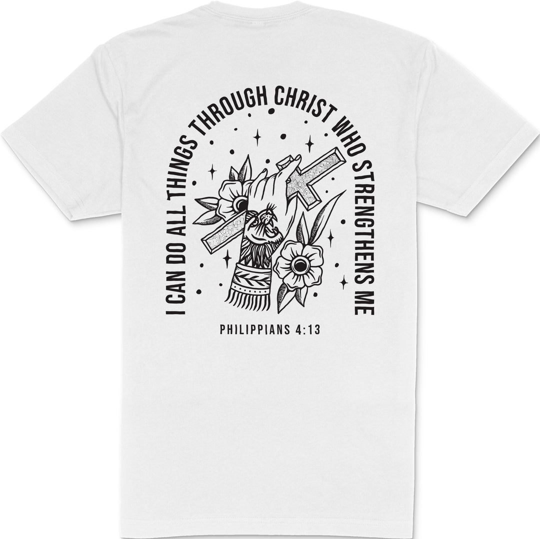 Philippians 4:13 T-Shirt (White & Black)