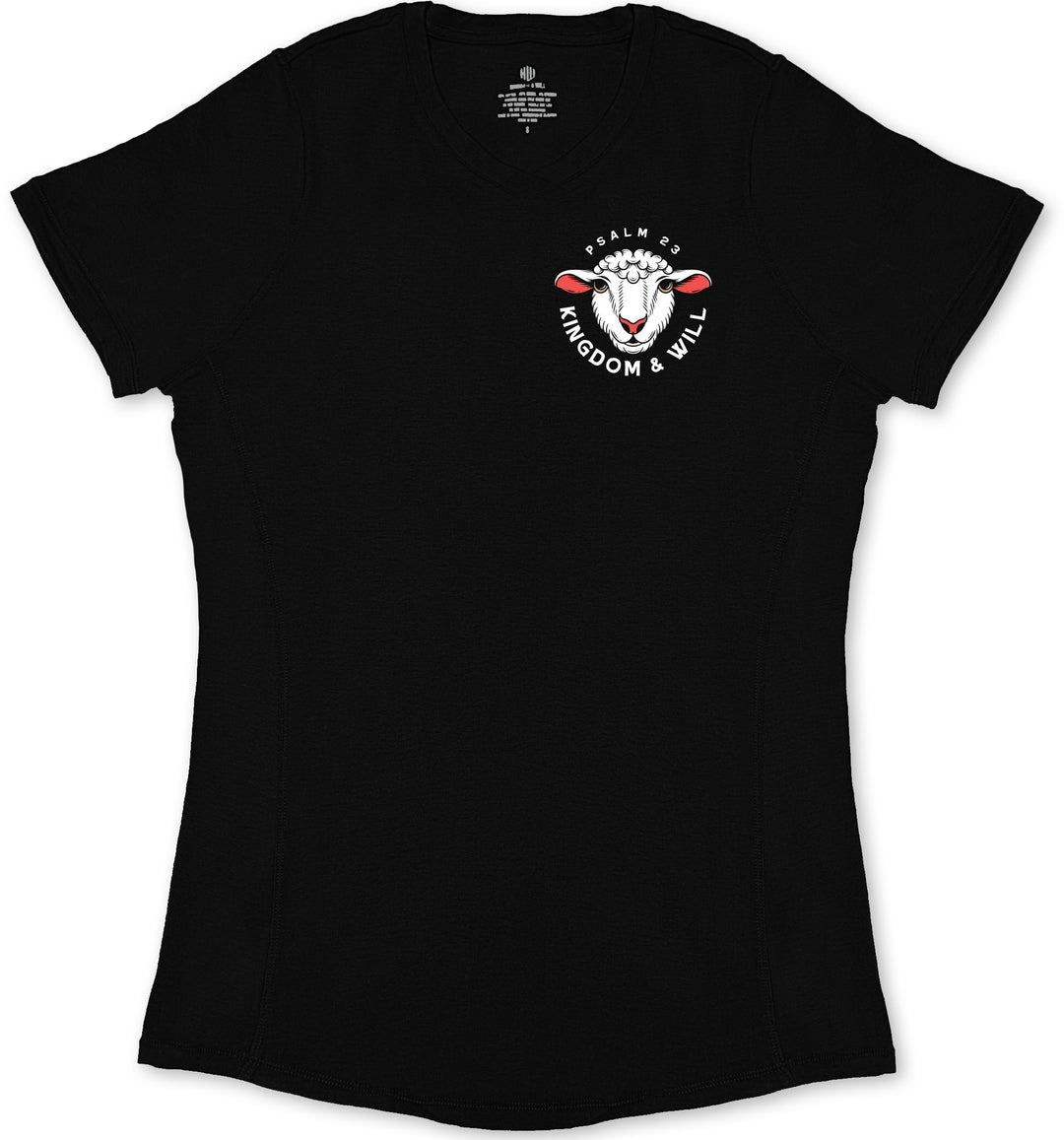 Psalm 23 Ladies' T-Shirt (Black)