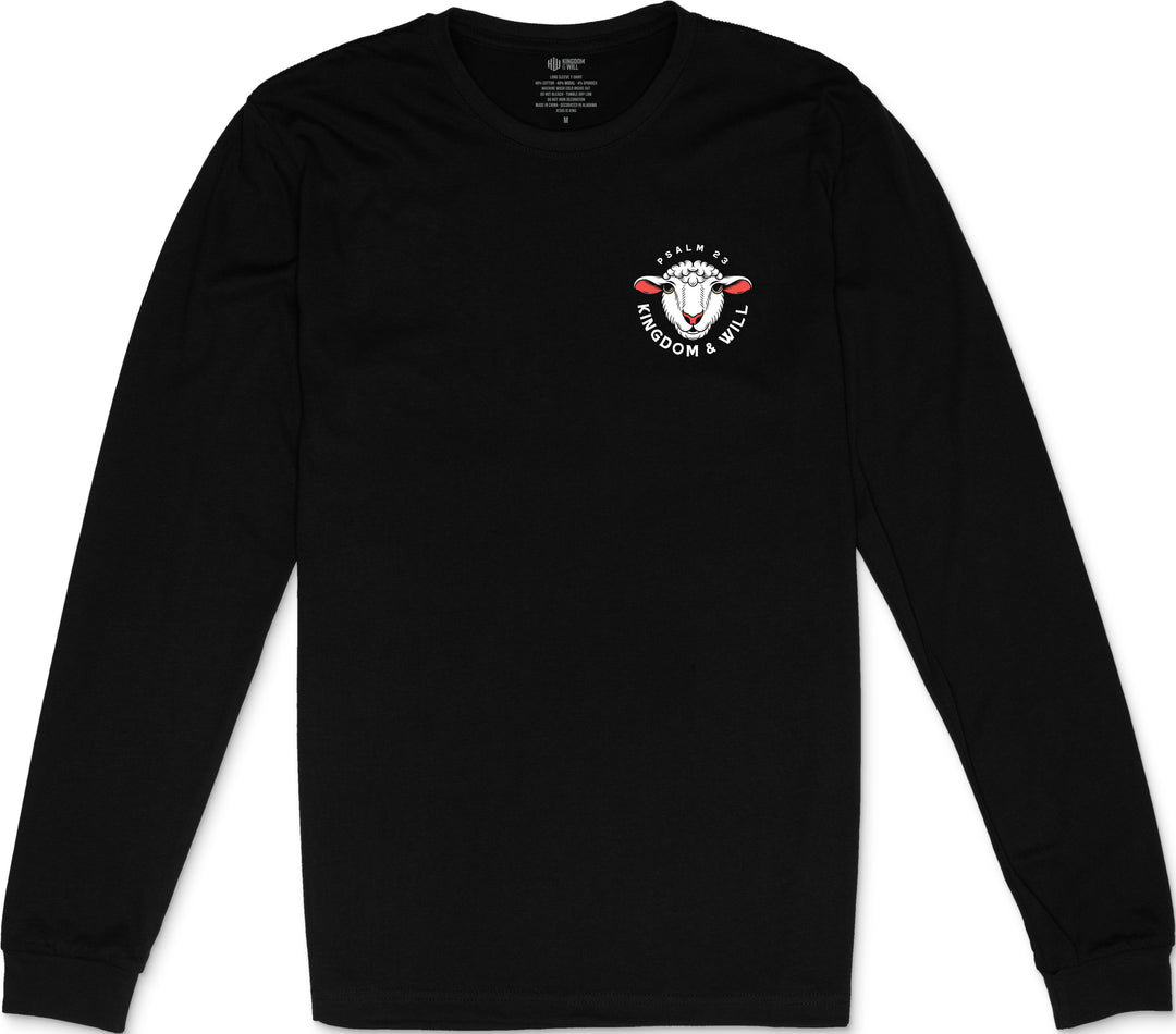 Psalm 23 Long Sleeve T-Shirt (Black)