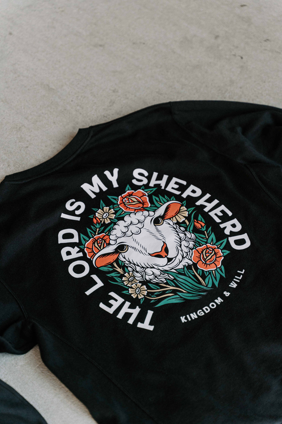 Psalm 23 Pocket Sweatshirt (Black)