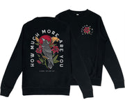 Ravens & Lilies Pocket Sweatshirt (Black)