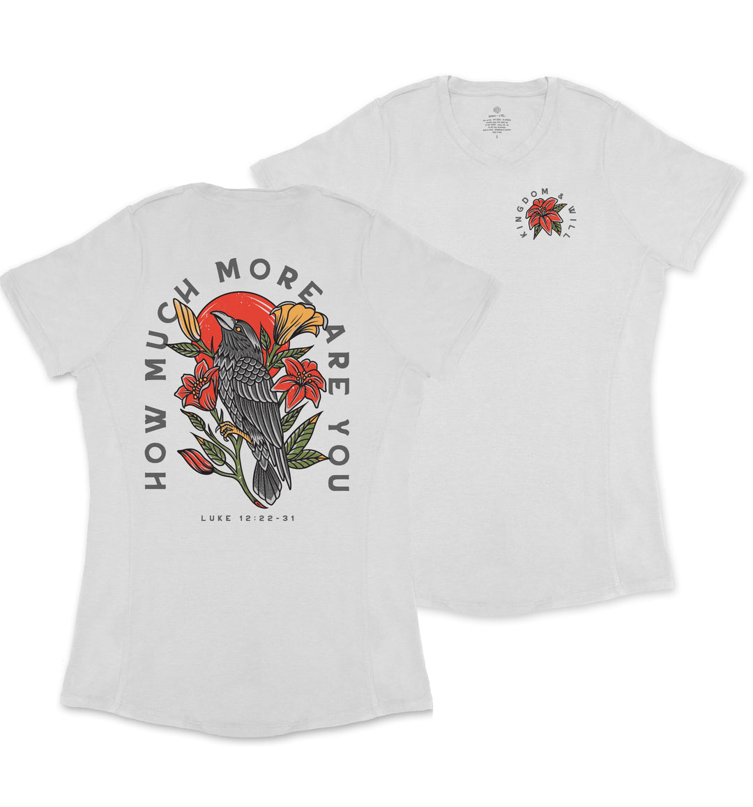 Ravens & Lilies Ladies' T-Shirt (White)