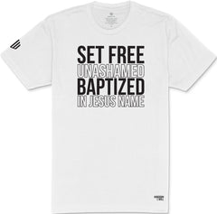 Set Free Unashamed T-Shirt (White & Black)