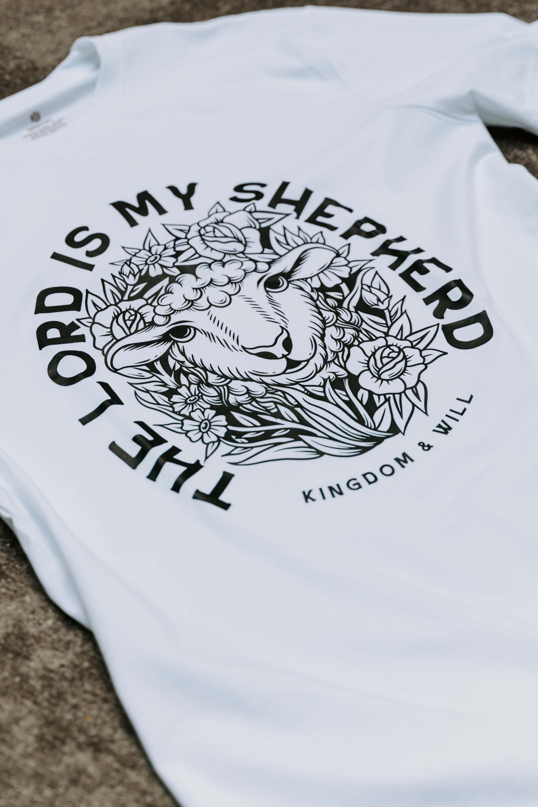 The Lord is My Shepherd T-Shirt (White & Black)