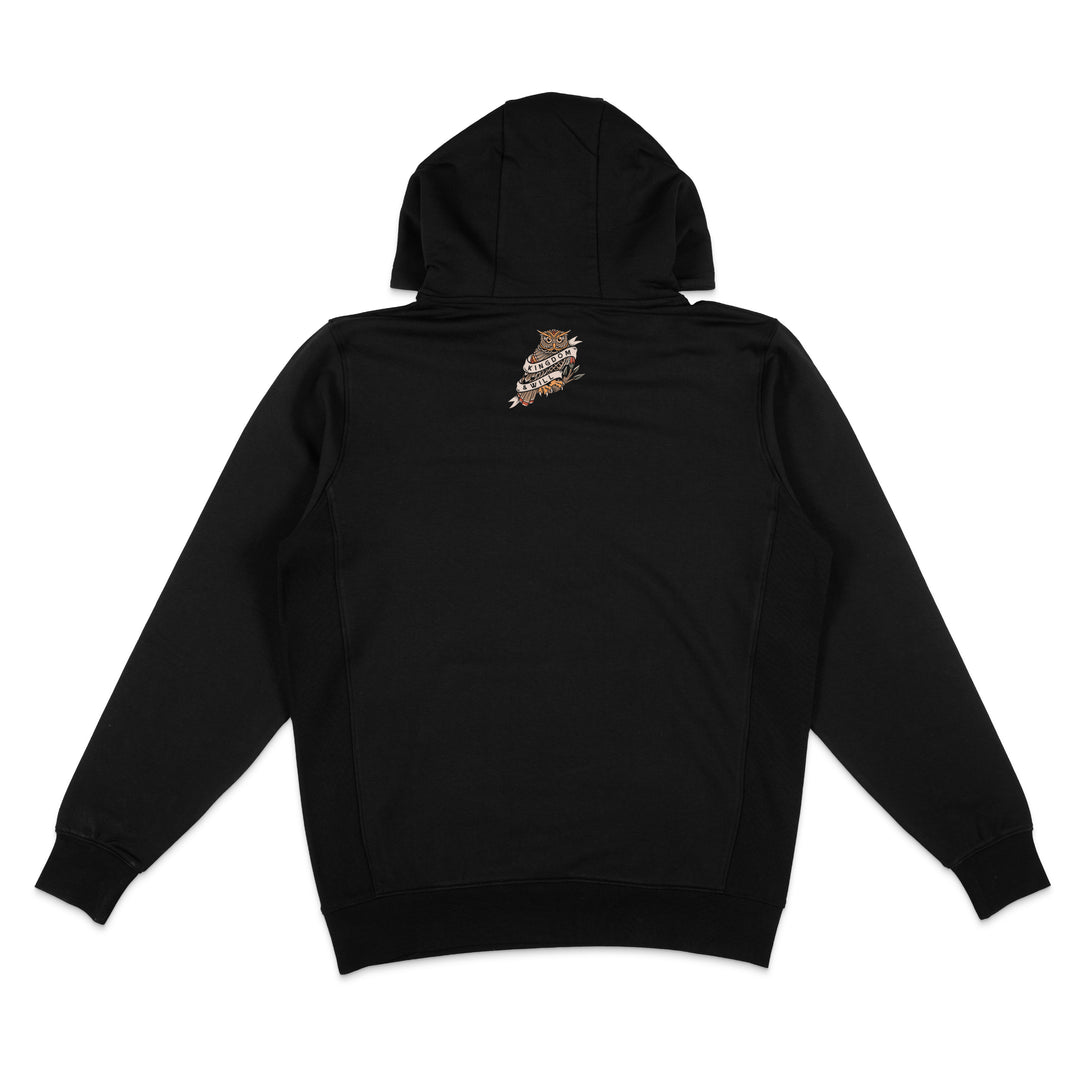 Wisdom Owl Hoodie (Black)
