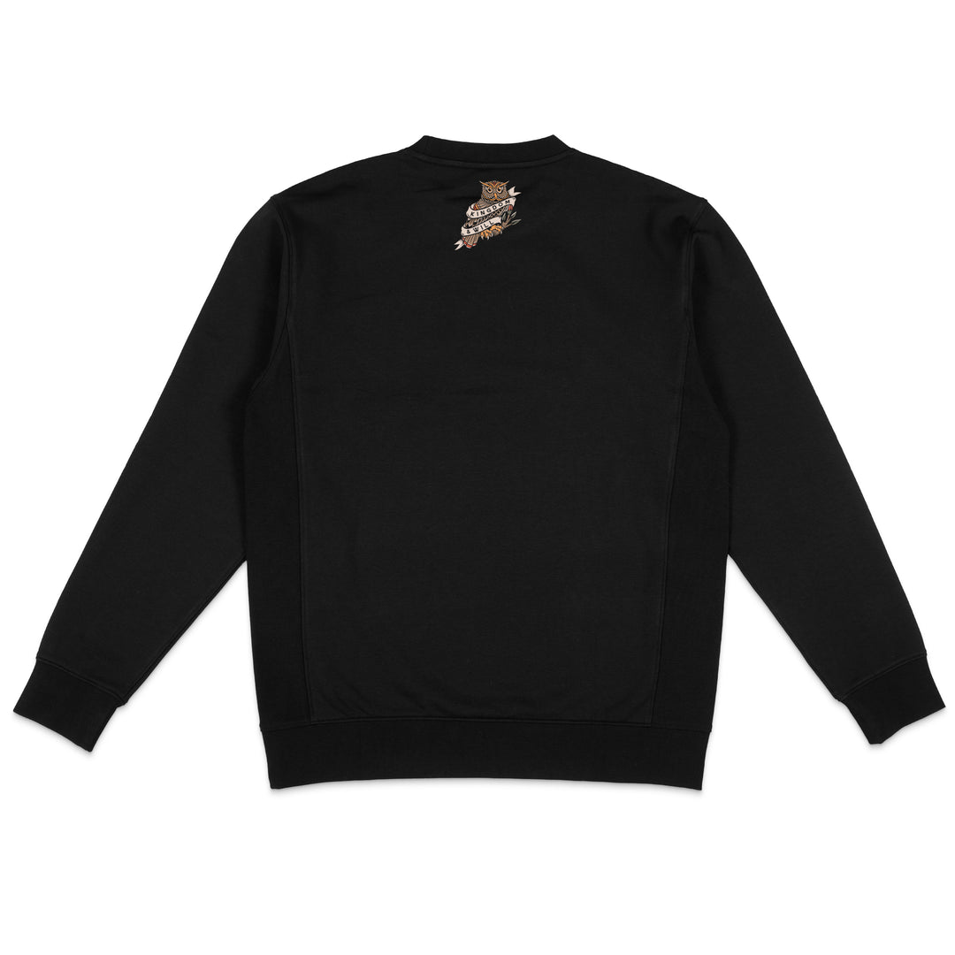 Wisdom Owl Sweatshirt (Black)