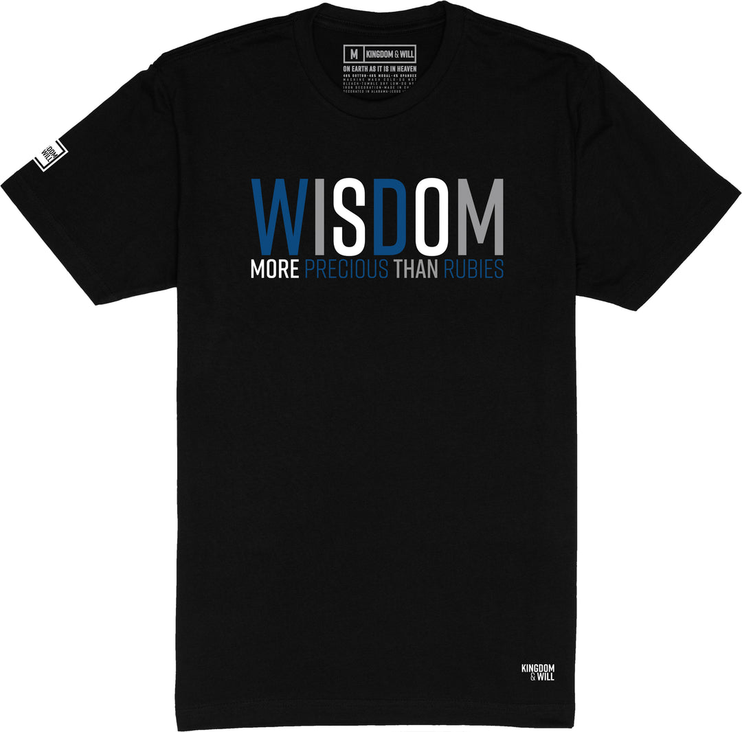 Wisdom T-Shirt (Black & Blue) B-Stock