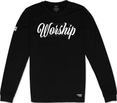 Worship Long Sleeve T-Shirt (Black & White)