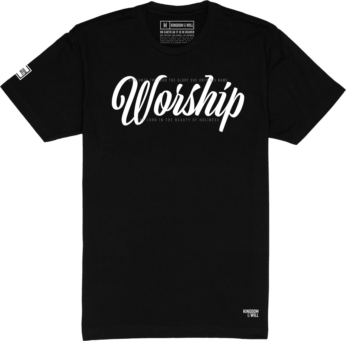 WORSHIP T-SHIRT (BLACK & WHITE) B-Stock – Kingdom & Will