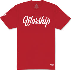 Worship T-Shirt (Red & White)