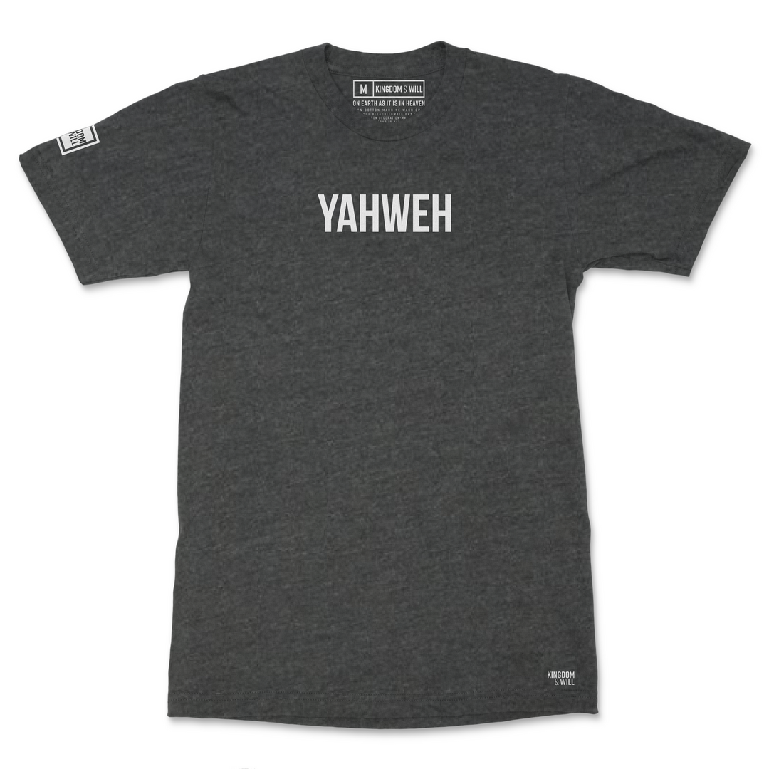 YAHWEH T-SHIRT (WHITE & CHARCOAL) B-Stock