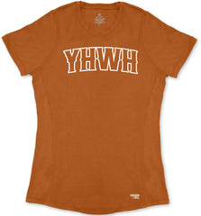 YHWH Ladies' T-Shirt (Harvest & White)