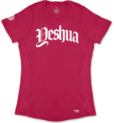 Yeshua Ladies' T-Shirt (Magenta & White)