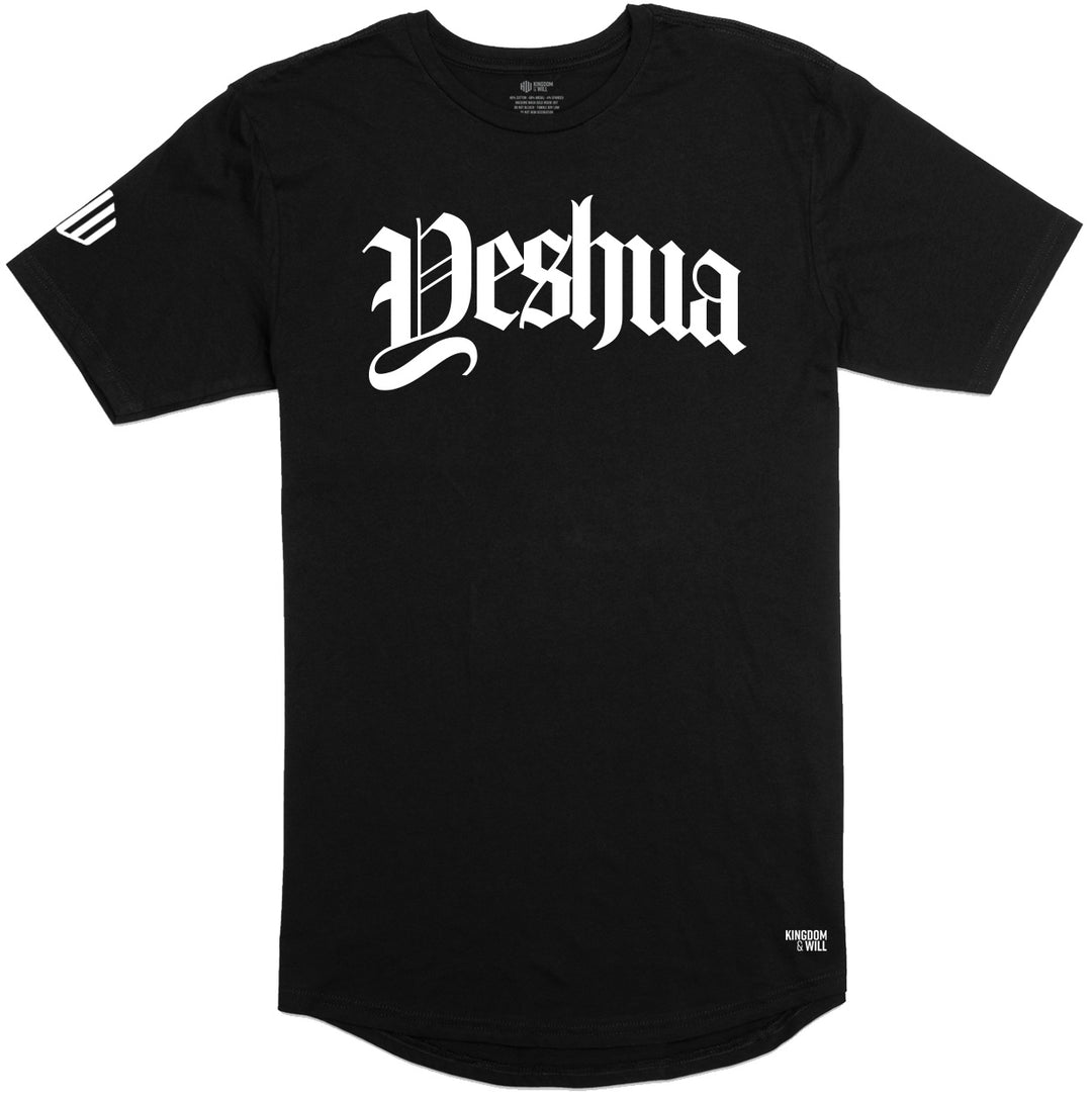 Yeshua Long Body T-Shirt (Black & White) - Kingdom & Will