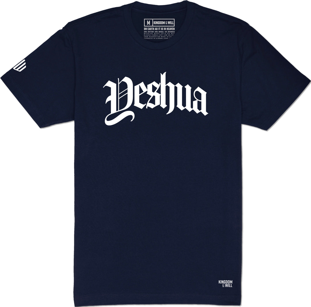 Yeshua T-Shirt (Navy & White) - Kingdom & Will