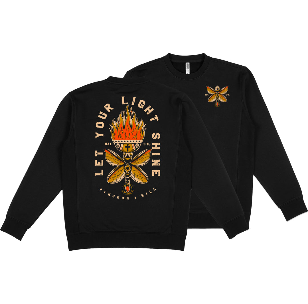 Let Your Light Shine Sweatshirt (Black)