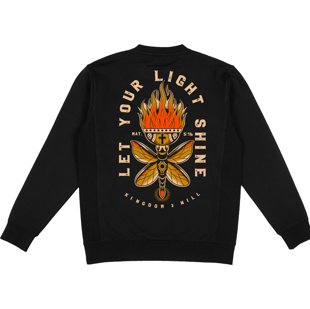 Let Your Light Shine Sweatshirt (Black)