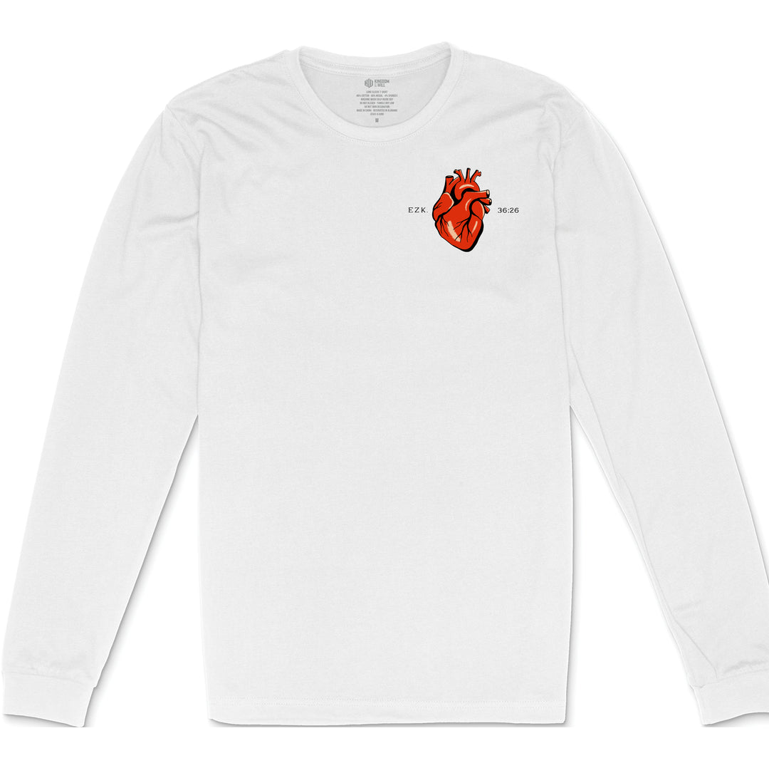 New Heart Long Sleeve T-Shirt (White)