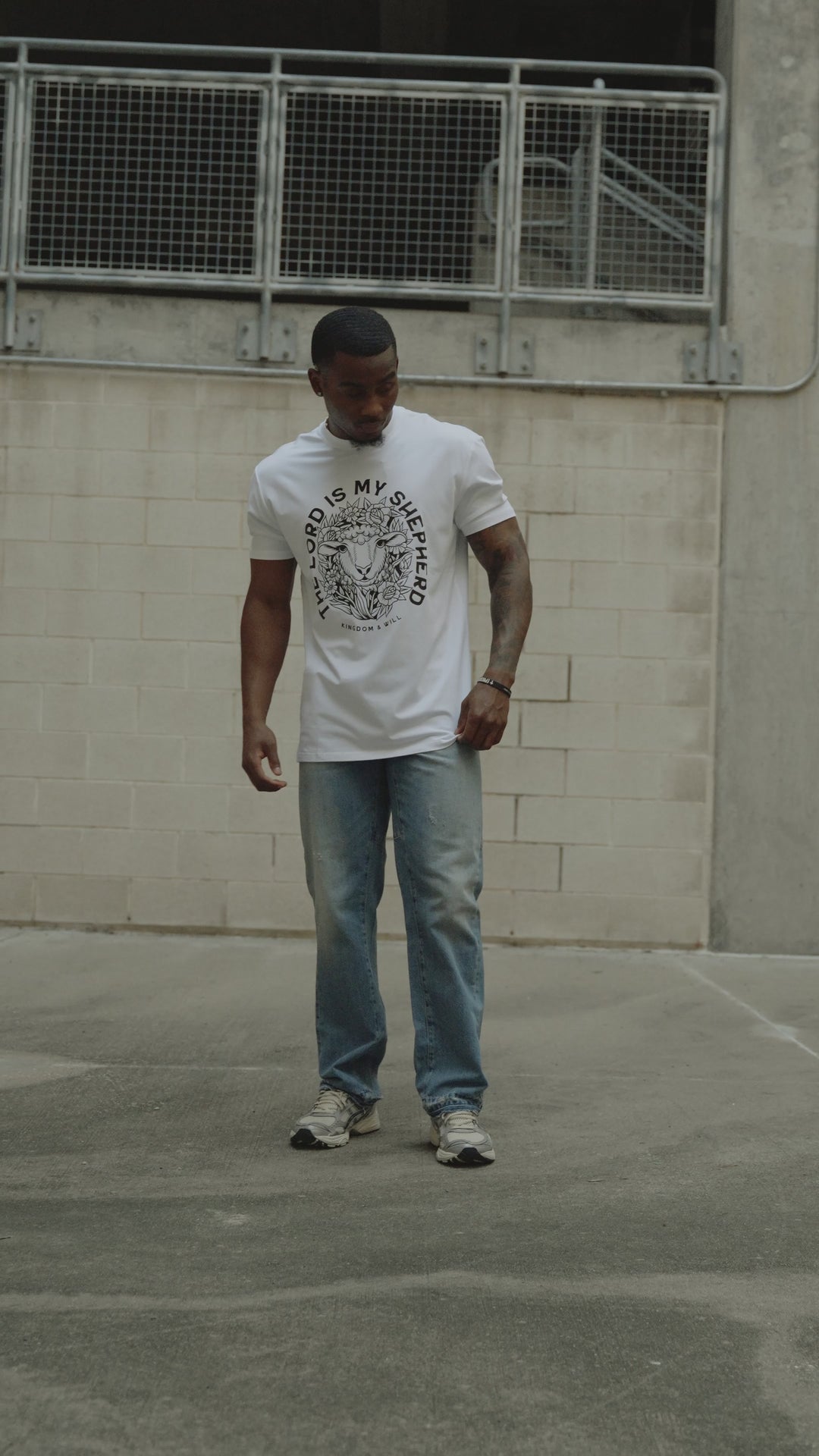 The Lord is My Shepherd T-Shirt (White & Black)