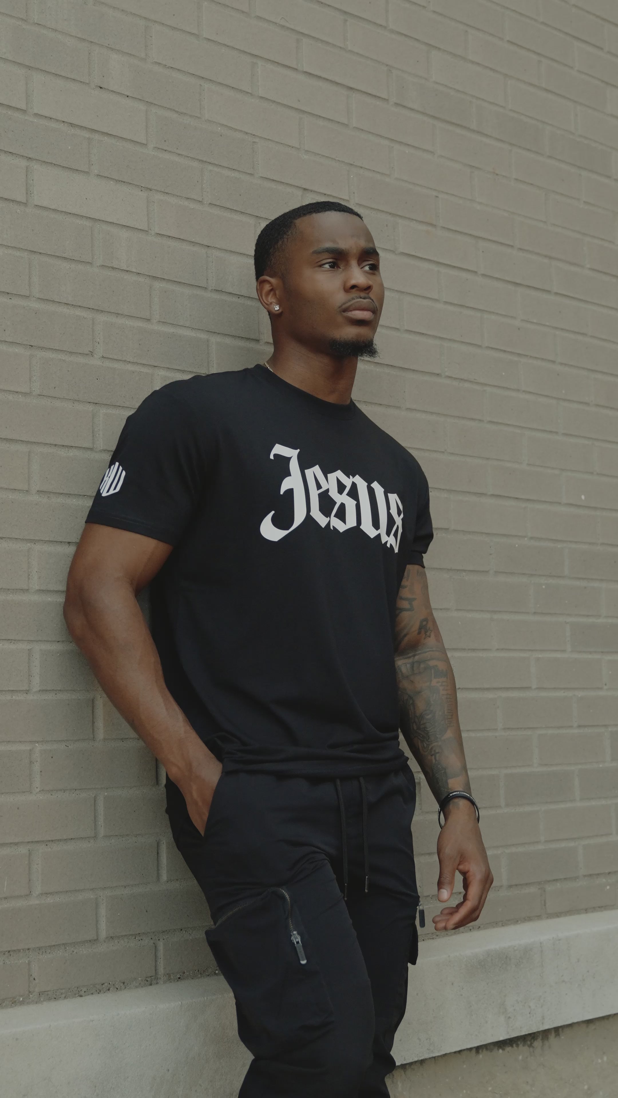 Jesus T-Shirt (Black & White) – Kingdom & Will