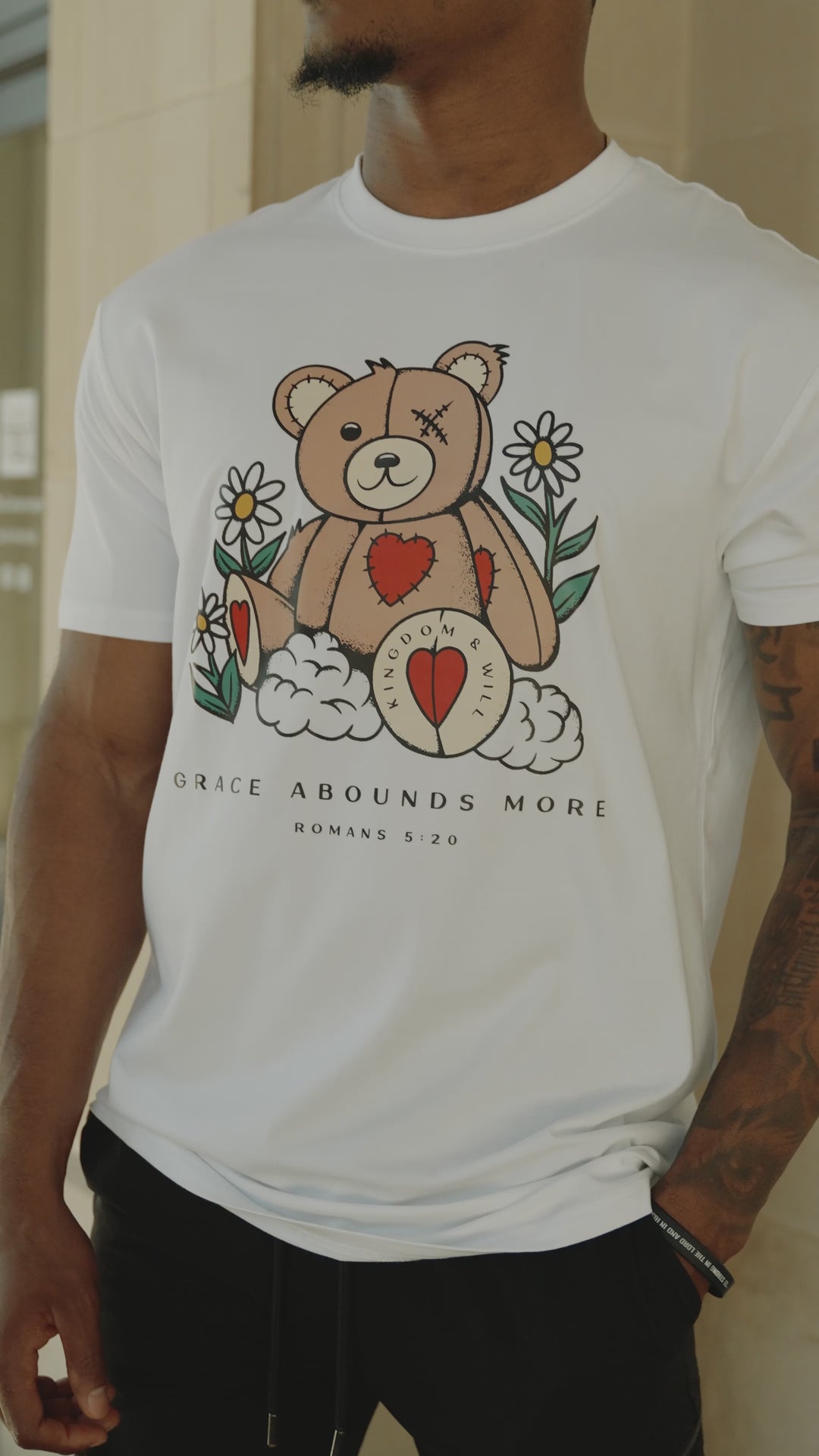 Grace Abounds T-Shirt (White)