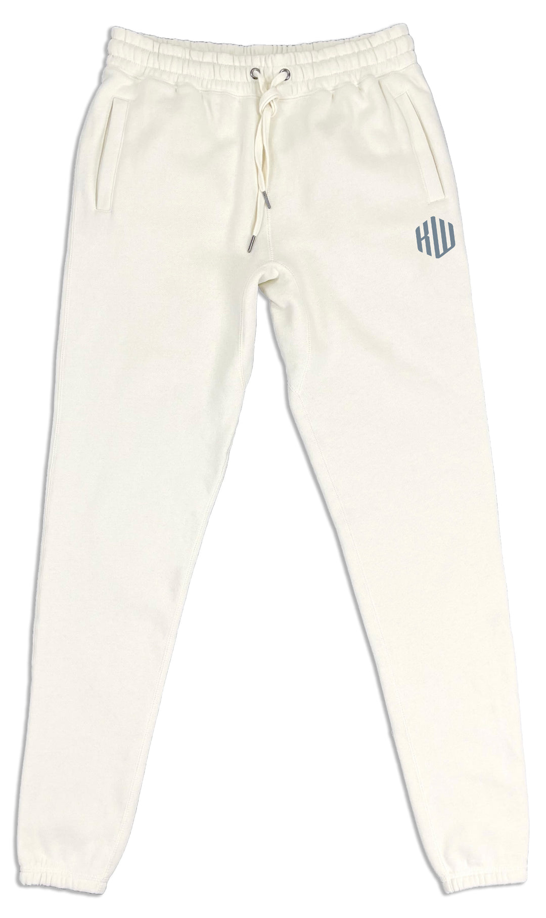 3D Lettermark Sweatpants (Bone & Easy Blue) - Kingdom & Will