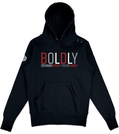 Boldly Elevated Hoodie (Black & Red) - Kingdom & Will