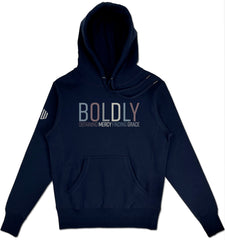 Boldly Elevated Hoodie (Navy & Multi-Grain) - Kingdom & Will
