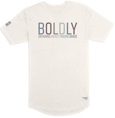 Boldly Long Body T-Shirt (Bone & Multi-Grain) - Kingdom & Will