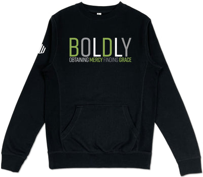 Boldly Pocket Sweatshirt (Black & Green) - Kingdom & Will