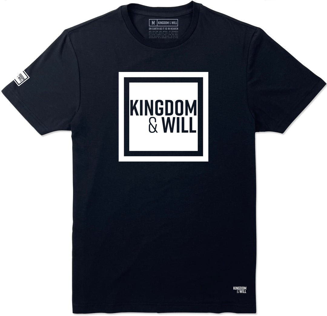 KINGDOM & WILL CLASSIC T-SHIRT (BLACK & WHITE) - Kingdom & Will