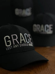 GRACE BASEBALL CAP (BLACK & MULTI-GRAIN) - Kingdom & Will