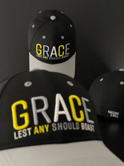 GRACE BASEBALL CAP (BLACK/GRAY/YELLOW) - Kingdom & Will