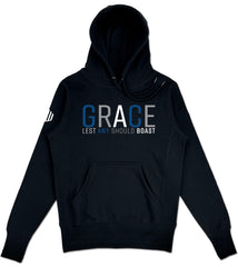 Grace Elevated Hoodie (Black & Blue) - Kingdom & Will