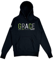 Grace Elevated Hoodie (Black & Green) - Kingdom & Will