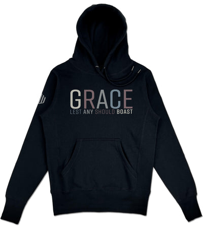 Grace Elevated Hoodie (Black & Multi-Grain) - Kingdom & Will