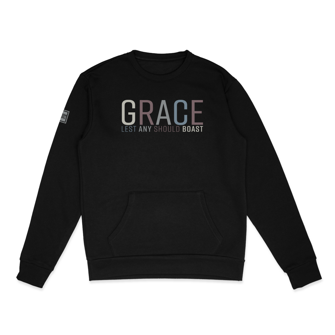 GRACE POCKET SWEATSHIRT (BLACK) - Kingdom & Will