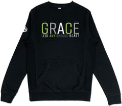 Grace Pocket Sweatshirt (Black & Green) - Kingdom & Will