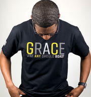 Grace T-Shirt (Black & Yellow) - Kingdom & Will