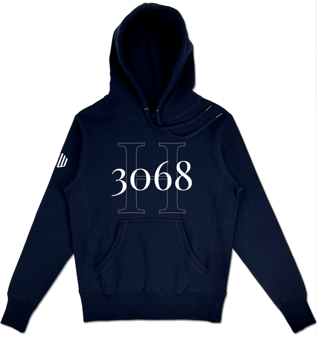 H3068 Elevated Hoodie (Navy & White) - Kingdom & Will