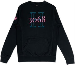 H3068 Pocket Sweatshirt (Black & Flamingo) - Kingdom & Will