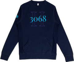 H3068 Pocket Sweatshirt (Navy & Wildberry) - Kingdom & Will