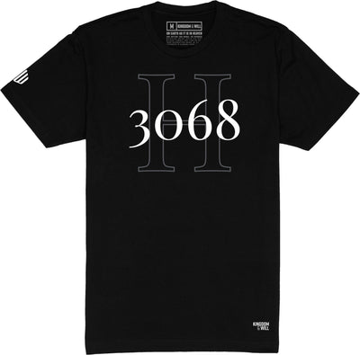 H3068 T-Shirt (Black & White) - Kingdom & Will