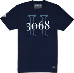 H3068 T-Shirt (Navy & Sky Blue)