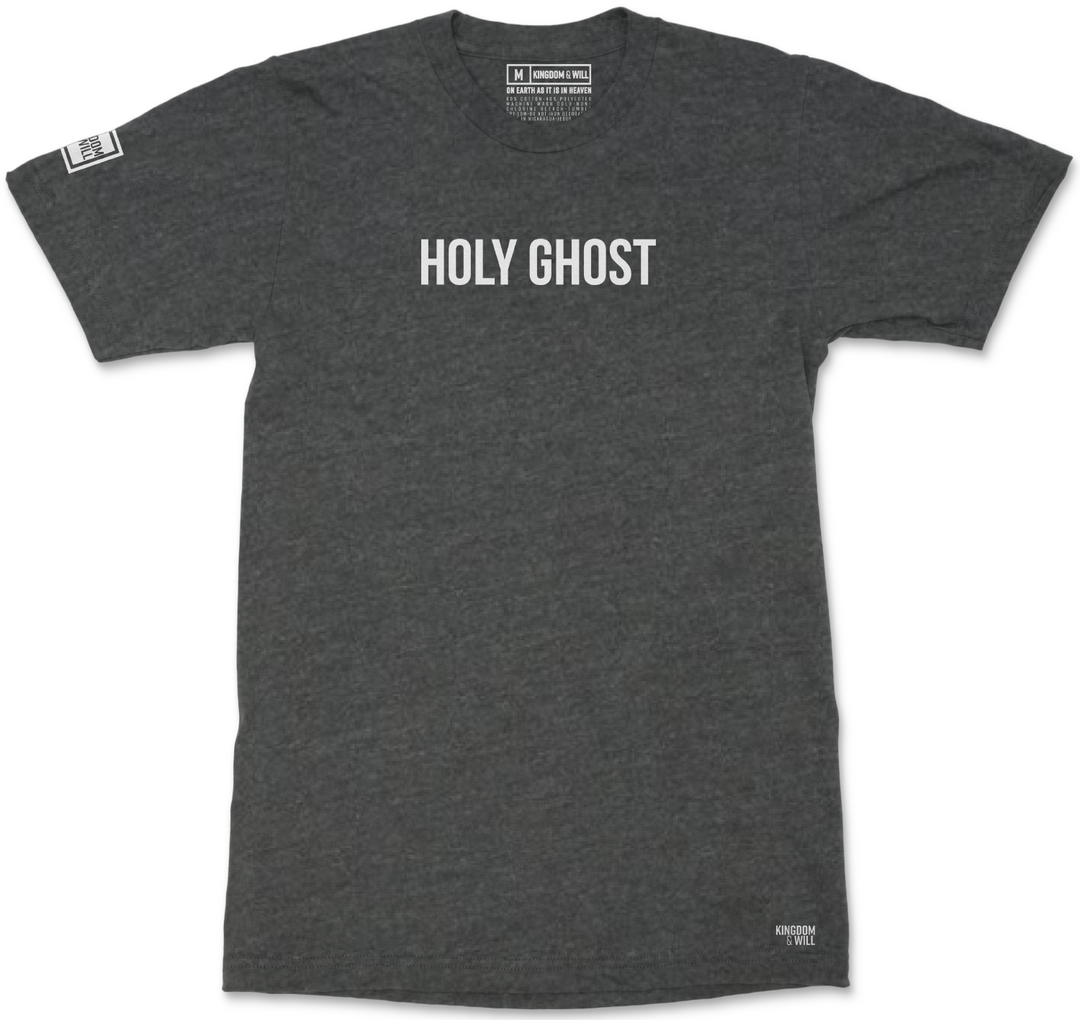 HOLY GHOST T-SHIRT (WHITE & CHARCOAL) - Kingdom & Will